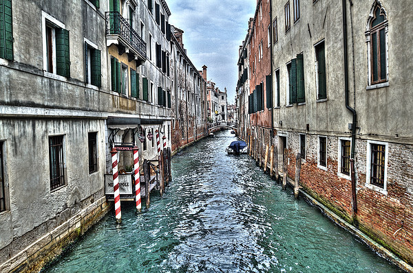 Venetian Canals Italy Picture Board by Steve Hughes