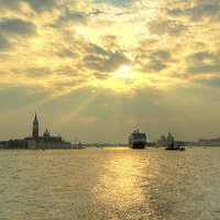 Buy canvas prints of Venice cruise ship by Steve Hughes