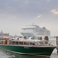 Buy canvas prints of Cruising around Venice by Steve Hughes