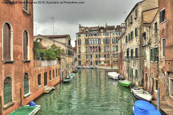 Venetian waterway Picture Board by Steve Hughes