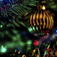 Buy canvas prints of Christmas tree decorations by Steve Hughes