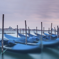 Buy canvas prints of  Gondolas in Venice by Steve Hughes