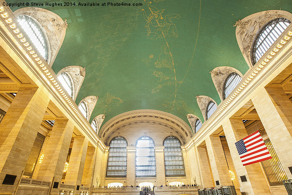  Ceiling of Grand Central Station in New York Picture Board by Steve Hughes
