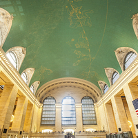 Buy canvas prints of  Ceiling of Grand Central Station in New York by Steve Hughes