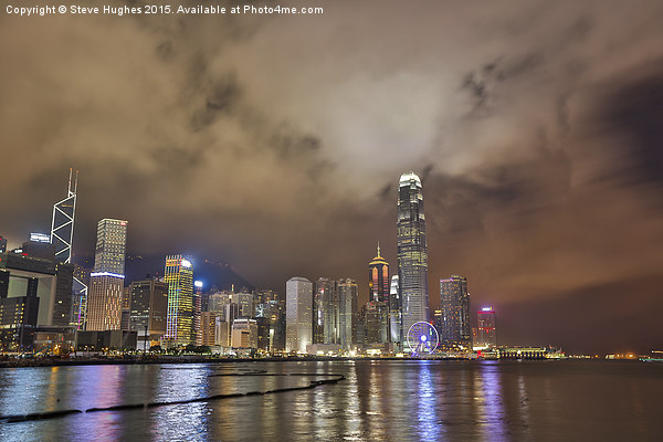  Hongkong from across the harbour Picture Board by Steve Hughes