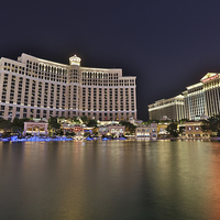Buy canvas prints of  Bellagio Hotel, Las Vegas by Steve Hughes