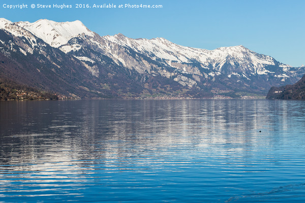 Lake Thunersee,  Interlaken Switzerland Picture Board by Steve Hughes