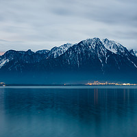 Buy canvas prints of Views across Lake Geneva by Steve Hughes