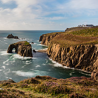 Buy canvas prints of Land's End Cornwall by Steve Hughes