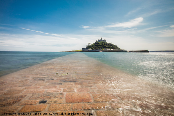 St Michaels Mount Picture Board by Steve Hughes