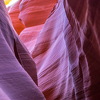 Buy canvas prints of Colours in the rocks of Lower Antelope Canyon by Steve Hughes