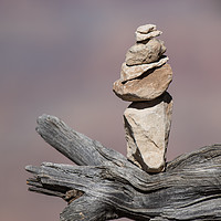 Buy canvas prints of Balanced Rocks of the edge of the Grand Canyon by Steve Hughes