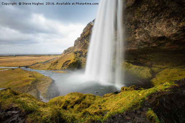 Seljalandsfoss waterfalls in South Iceland Picture Board by Steve Hughes