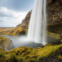 Buy canvas prints of Seljalandsfoss waterfalls in South Iceland by Steve Hughes