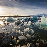 Buy canvas prints of Jökulsárlón Ice lagoon in Southeast Iceland by Steve Hughes