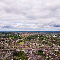 Buy canvas prints of Guildford Cathedral from above by Steve Hughes