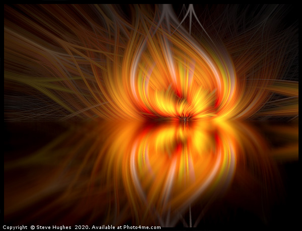 Photoshop Twirl effect looking like flames Picture Board by Steve Hughes