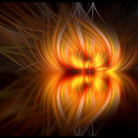 Buy canvas prints of Photoshop Twirl effect looking like flames by Steve Hughes