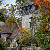 Buy canvas prints of Village church in West Clandon by Steve Hughes