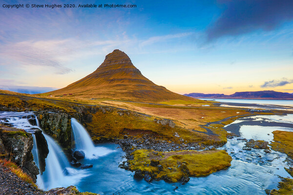 Kirkjufell mountain in Iceland Picture Board by Steve Hughes