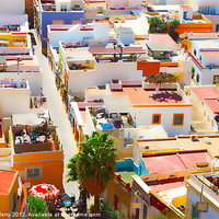 Buy canvas prints of Rooftops of Almeria by Digby Merry
