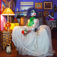 Buy canvas prints of Halloween Bride by Digby Merry