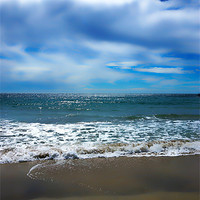 Buy canvas prints of Sand, sea and sky by Digby Merry