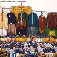 Buy canvas prints of Shoes and shirts by Digby Merry