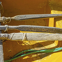 Buy canvas prints of Old Oars by Digby Merry