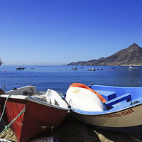 Buy canvas prints of Boats at La Isleta by Digby Merry