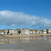 Buy canvas prints of Low Tide in St Ives by Roger Butler