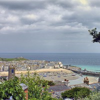 Buy canvas prints of  St Ives Shower Approaching by Roger Butler