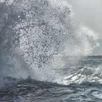 Buy canvas prints of Angry Waves at Porthtowan by Roger Butler