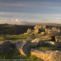 Buy canvas prints of Dartmoor from Sheepstor by Simon Armstrong