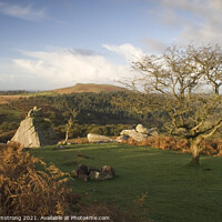 Buy canvas prints of Combeshead Tor by Simon Armstrong