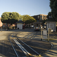 Buy canvas prints of Powell and Market Cable Car by Simon Armstrong