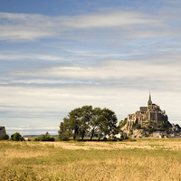 Buy canvas prints of Le Mont-St-Michel by Simon Armstrong