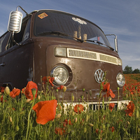 Buy canvas prints of VW Camper, Marlex by Simon Armstrong