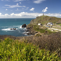 Buy canvas prints of The Heinz monument, Cape Cornwall by Simon Armstrong