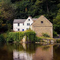 Buy canvas prints of  The mill on the Weir by Alan Mattison