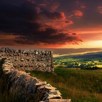Buy canvas prints of Red sky at night, shepherds delight. by Alan Mattison