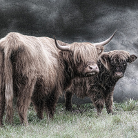 Buy canvas prints of  A highland couple by Alan Mattison