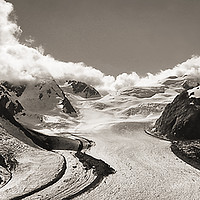 Buy canvas prints of New Zealand Glacier by cairis hickey