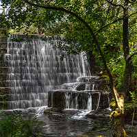 Buy canvas prints of Lumsdale Falls by Alison Streets