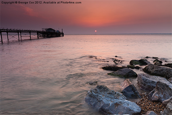 Sunset atTotland Picture Board by George Cox