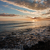 Buy canvas prints of Dinas Dinlle Sunset by George Cox