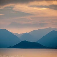 Buy canvas prints of Evening on Lake Como by Philip Baines LRPS