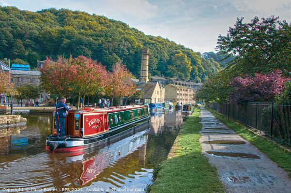 Rochdale Canal at Hebden Bridge Picture Board by Philip Baines