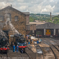 Buy canvas prints of Keighley & Worth Valley Railway Yard by Philip Baines