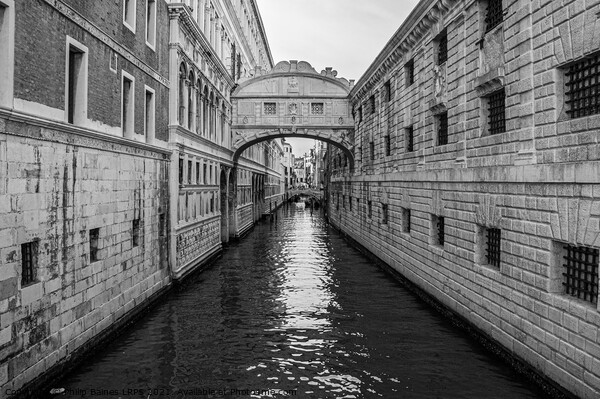 Bridge of Sighs, Venice Picture Board by Philip Baines